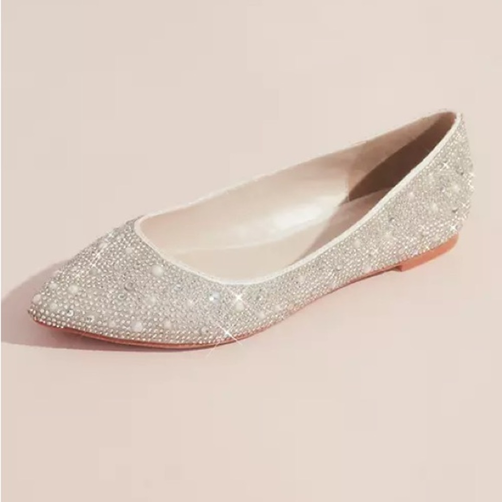 David’s Bridal Avie Flats
